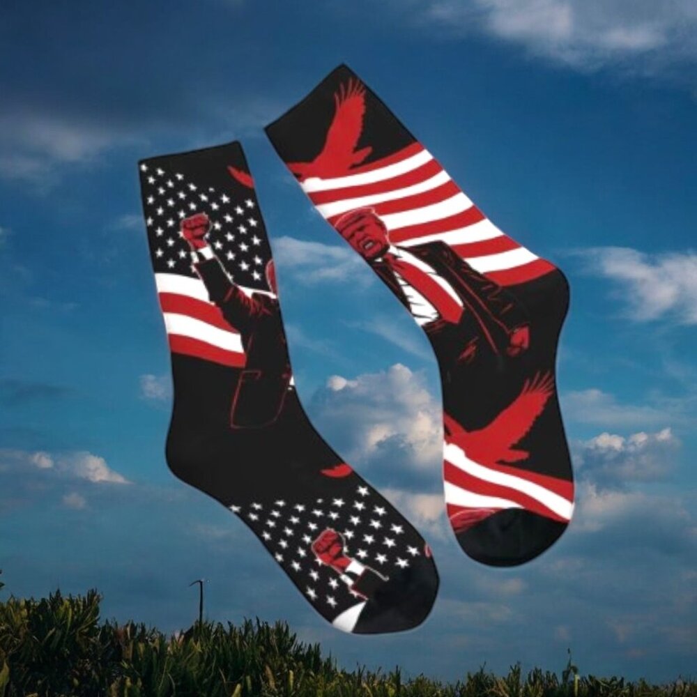Trump Socks - Assassination Attempt - Stars & Strips